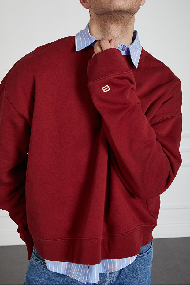 Yıkamalı Basic Sweatshirt - 3