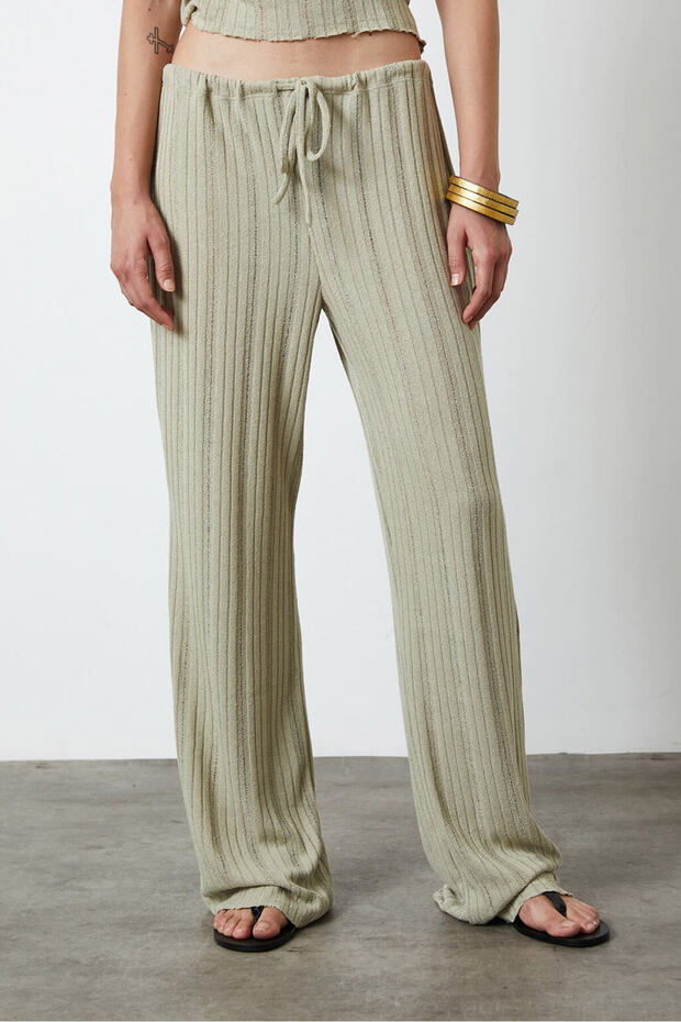Bağlamalı Bohem Pantolon - 2