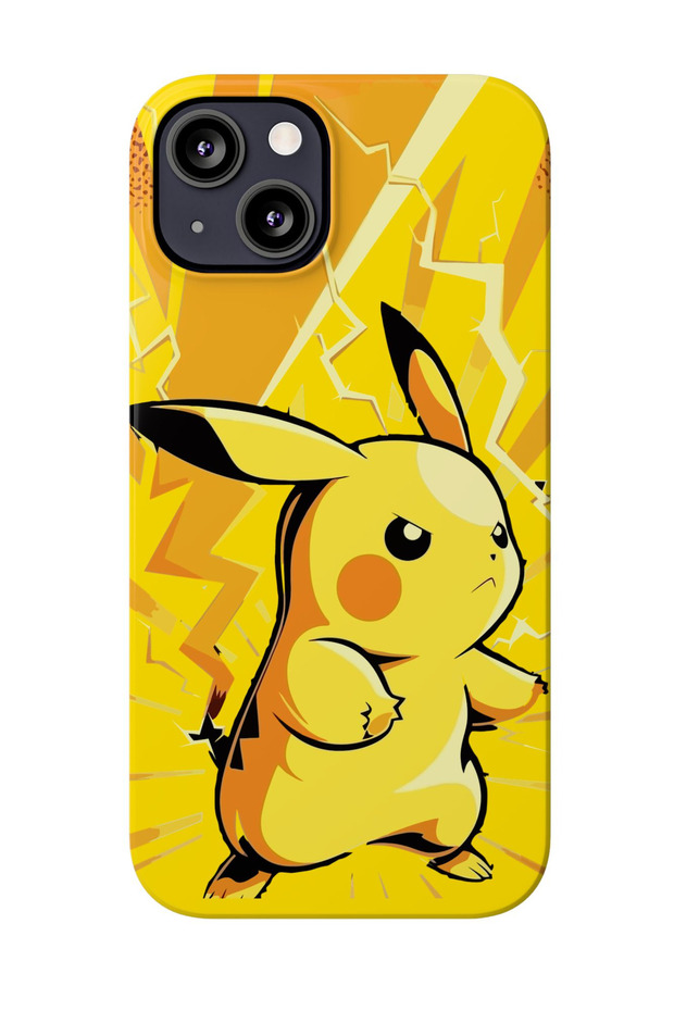 iPhone 16 Pro Compatible Pikachu Pattern Premium Shockproof Phone Case - 1