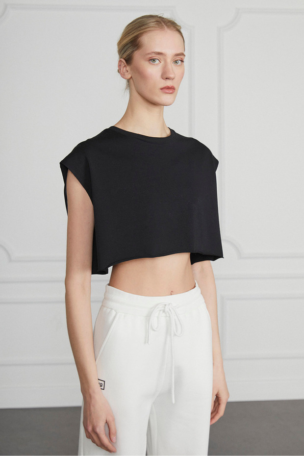 Baskılı Crop Tshirt - 3