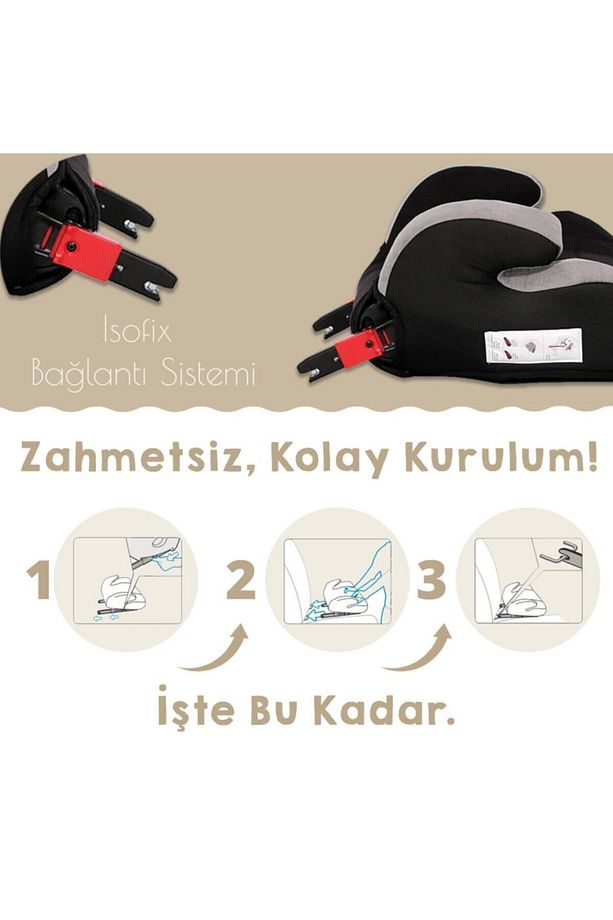 Sirius Fix 22-36 Kg Isofix Yükseltici - Iceberg Green - 4
