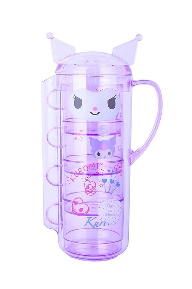 Sanrio Lisanslı Sürahi ve İstiflenebilir Bardak Seti (1400mL) - 4