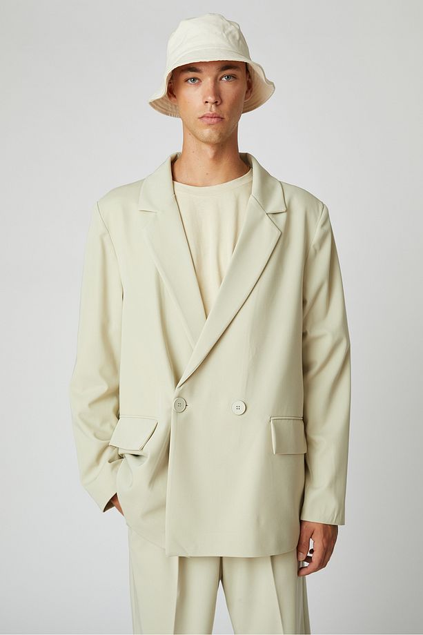 Oversize Kruvaze Ceket - 3