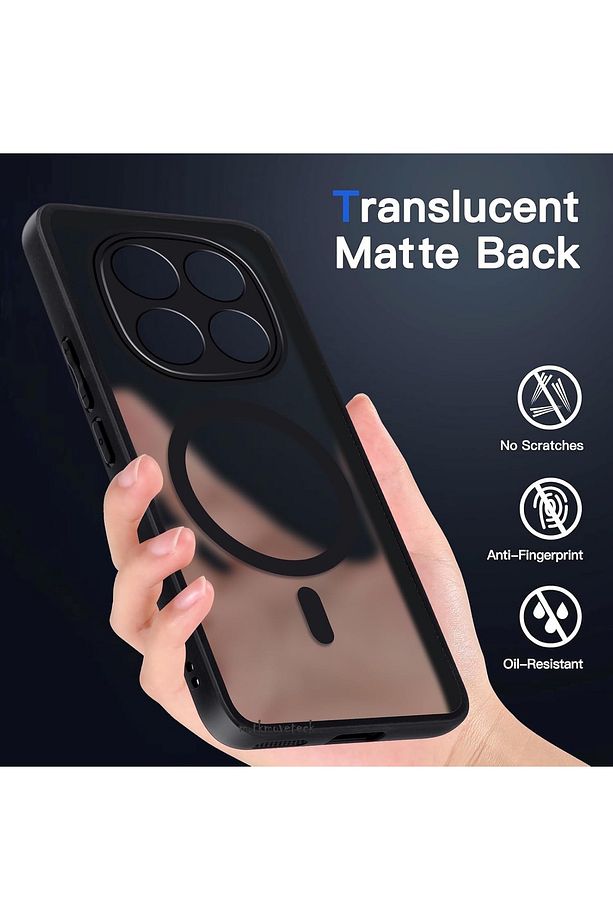 Xiaomi Redmi Note 14 Pro Plus Kılıf Mat Magsafe Şarj Özellikli Darbe Önleyici Hassas Butonlu Lensli - 2