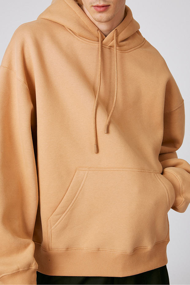 Kapşonlu Oversize Sweatshirt - 3