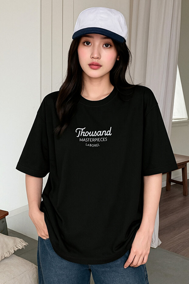 Women Printed Crew Neck Relaxed Cut T-Shirt