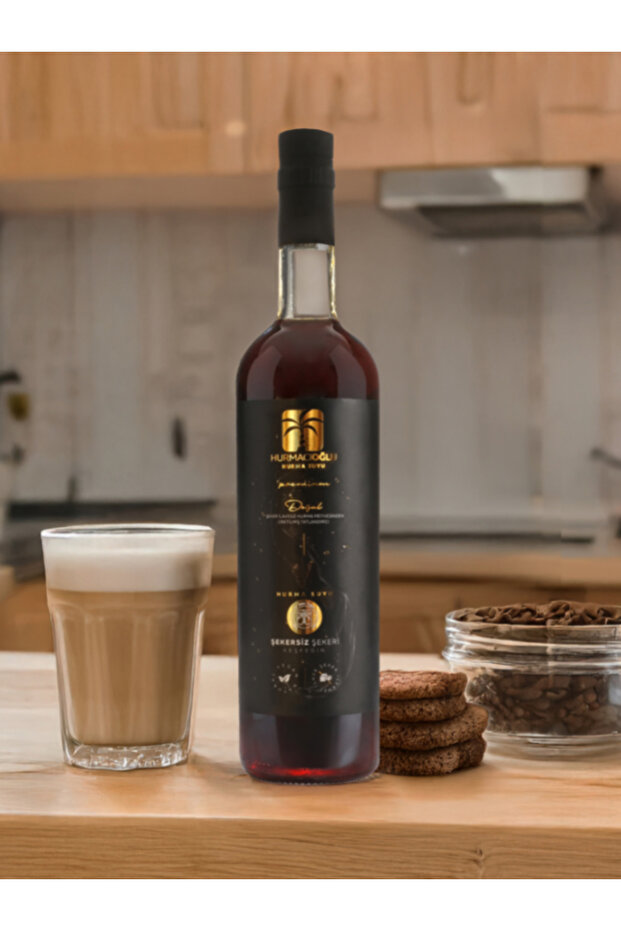 Date Juice Natural Sweetener from Dates Premium Consistent - Set of 4 3.8 kg 4 Glass Bottles - 4