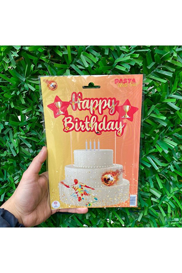 Cake Top Happy Birthday Banner Toothpick