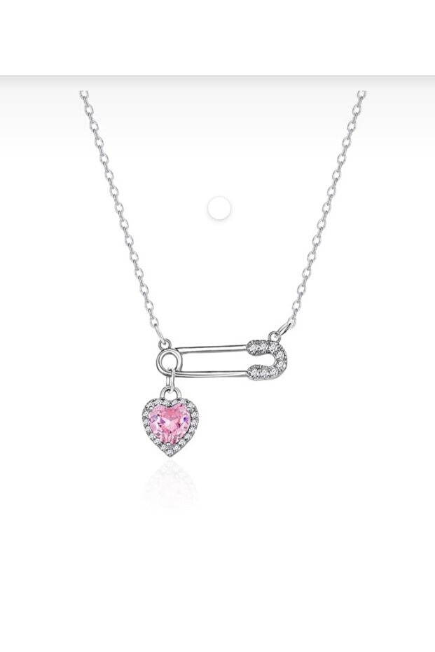 Çelik Silver Kalp Kolye - 2