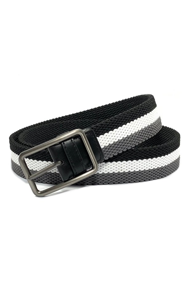 Braided Canvas Woven Elastic Stretch Belt for Men with Multicolored Belt men Enclosed in an Gift Box