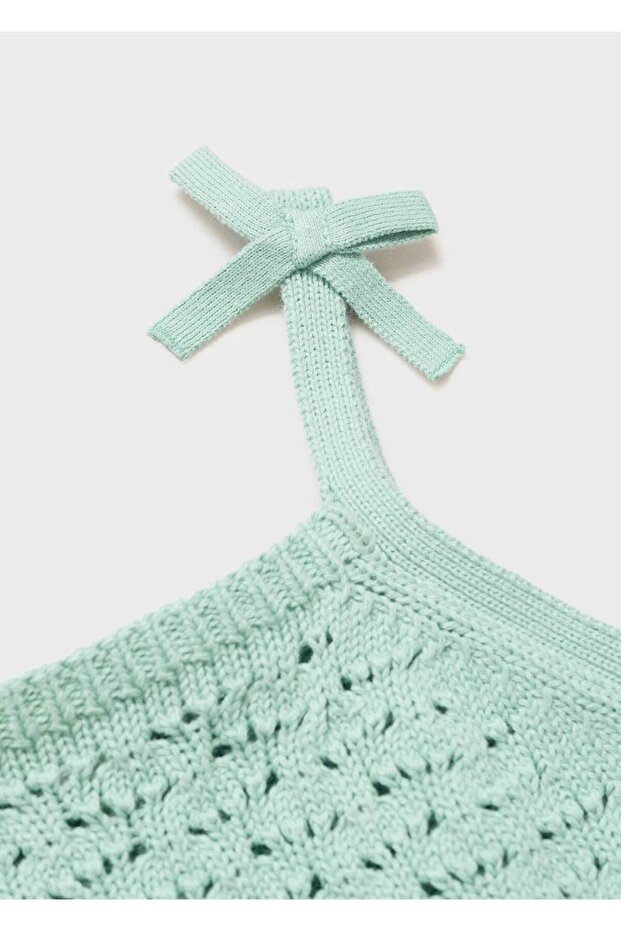 Askılı kroşe bluz - 6