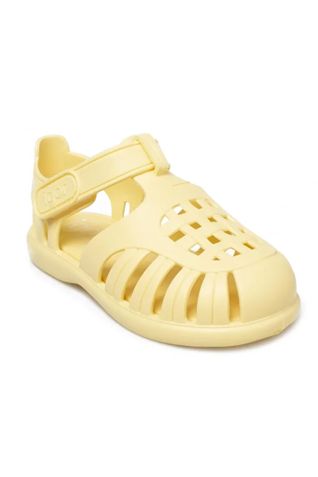 10271 K Tobby Solid Sarı Kız Çocuk Sandalet - 1