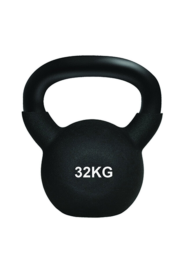 32KG Kettlebell Cast Iron Rubber Coated Floor Friendly Kettlebell for Weight Lifting