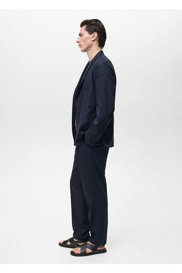 Regular fit keten pantolon - 5