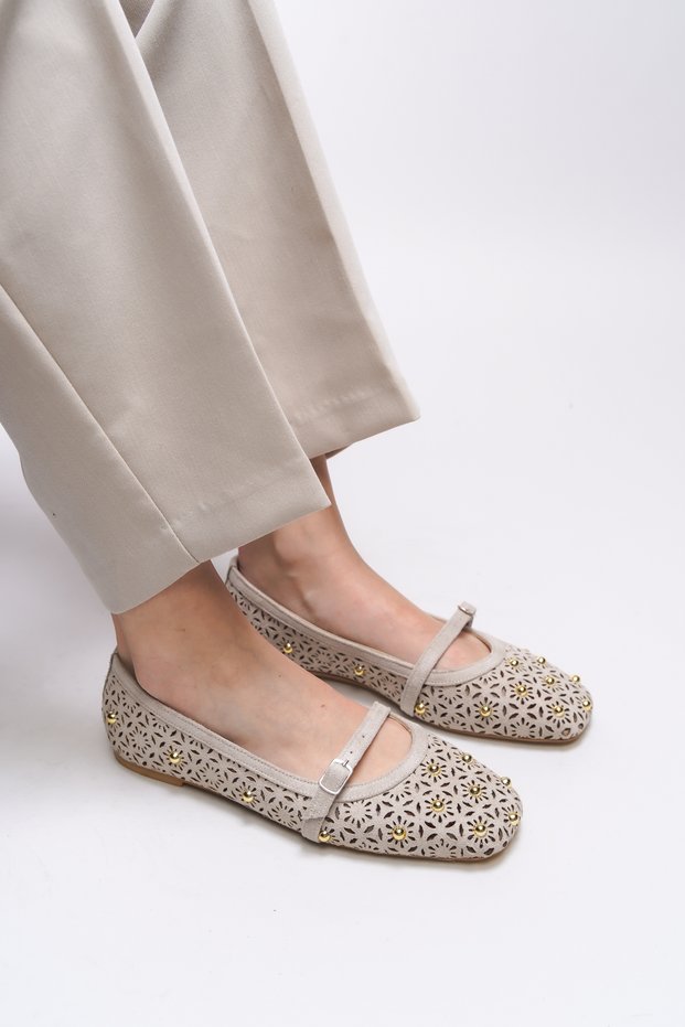 Eraemius Women's Ballerinas 0012300 Skin Suede