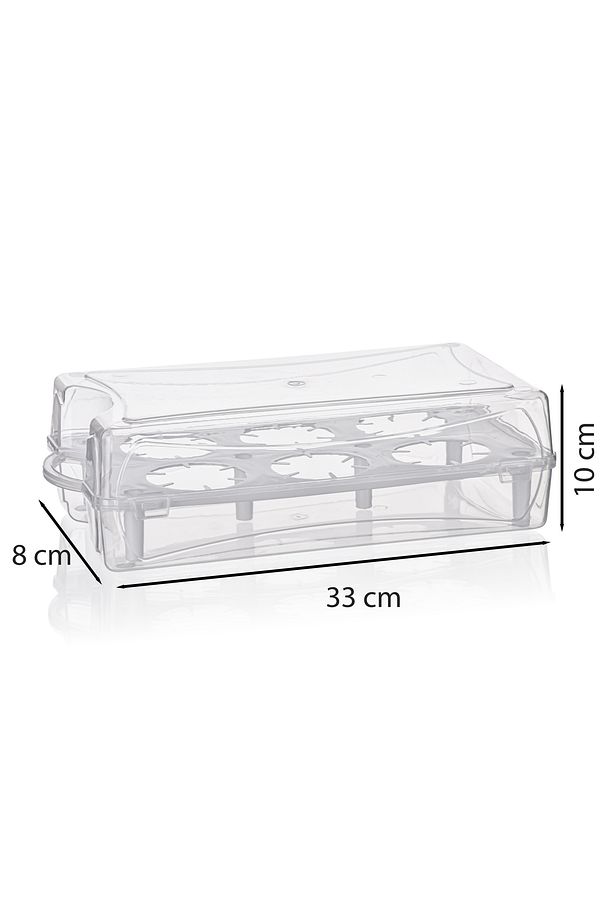 Piknik ve Seyahat İçin Çay Bardak Taşıma Kutusu 6 lı Kapaklı Organizer - 2