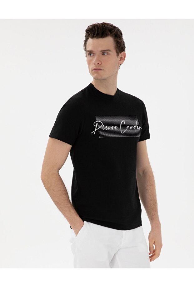 Cyclospore Crew Neck Slim Fit Men's T-Shirt