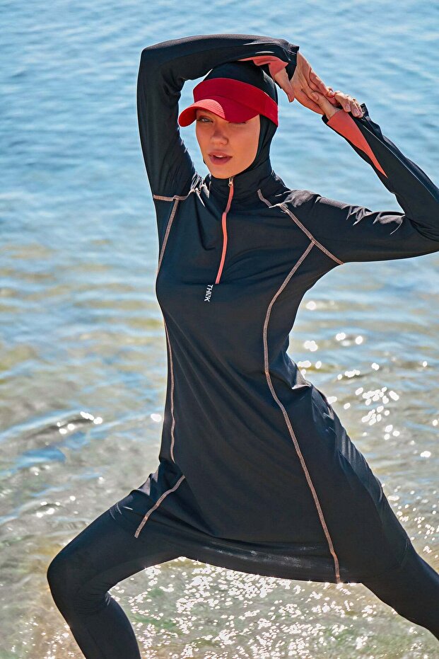 H2O Swimmer Series Black Hijab Swimsuit M2333S