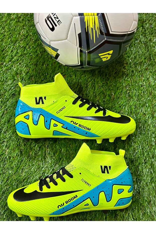 Boys' Socked Astroturf Football Shoes