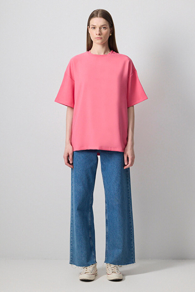 Short Sleeve Crepe T-Shirt