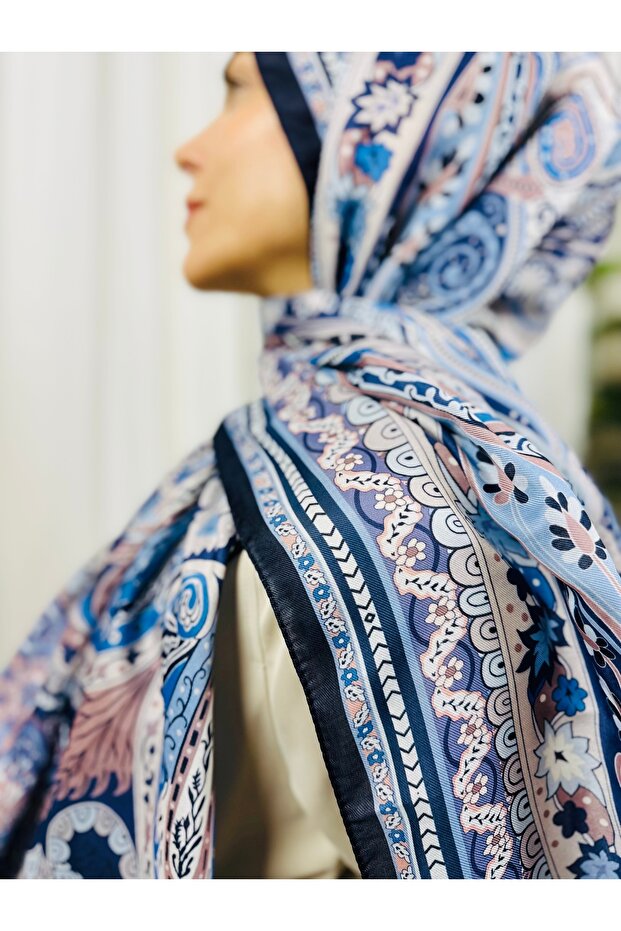 Premium Round Retro Pattern Soft Cotton Shawl - Capture a Stylish Style with Its Ethnic Pattern - 4