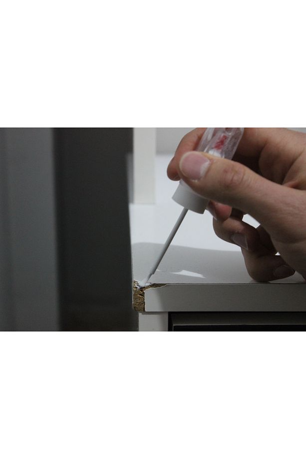 Antrasit Gri Metal Mobilya 2 in 1 Özel Şişe Çizik Kapatıcı Rutuş-Rütuş-Rötuş Kalemi - 7
