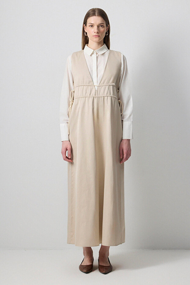 V-Neck Corded Gilet