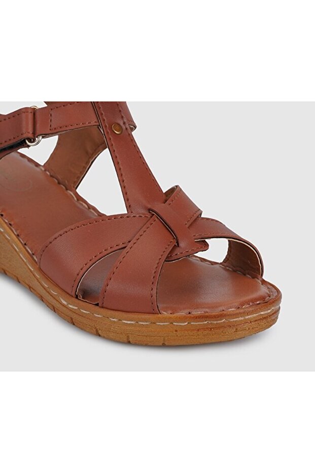 Taba Kadın Konfor Sandalet - 5