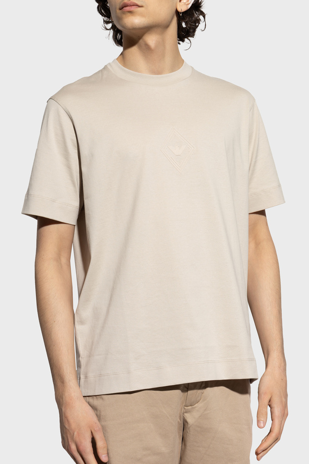 Embossed Logo 100% Cotton Regular Fit Crew Neck t Shirt Men's t Shirt Em 001040