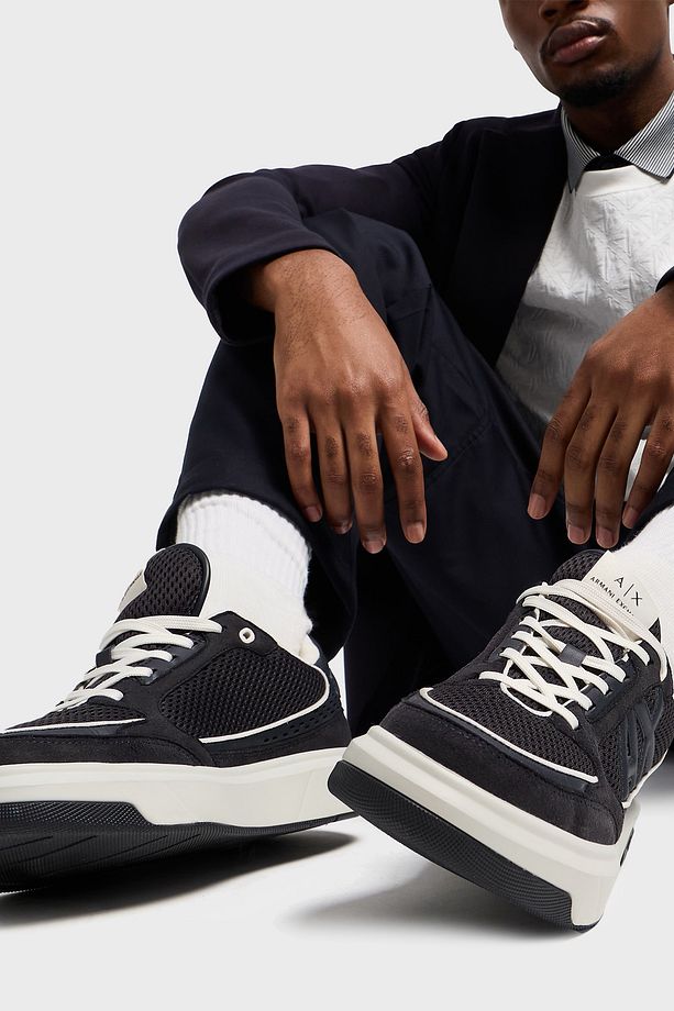 Armani Exchage Logolu File Detaylı Sneaker Ayakkabı Erkek AYAKKABI XUX242 XV912 U385 - 2