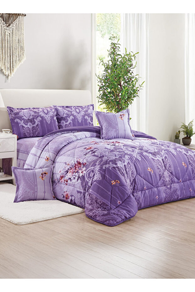 Comforter Set King Size 6 Pieces Comforter Set Twin Unisex Bedding Set - 1