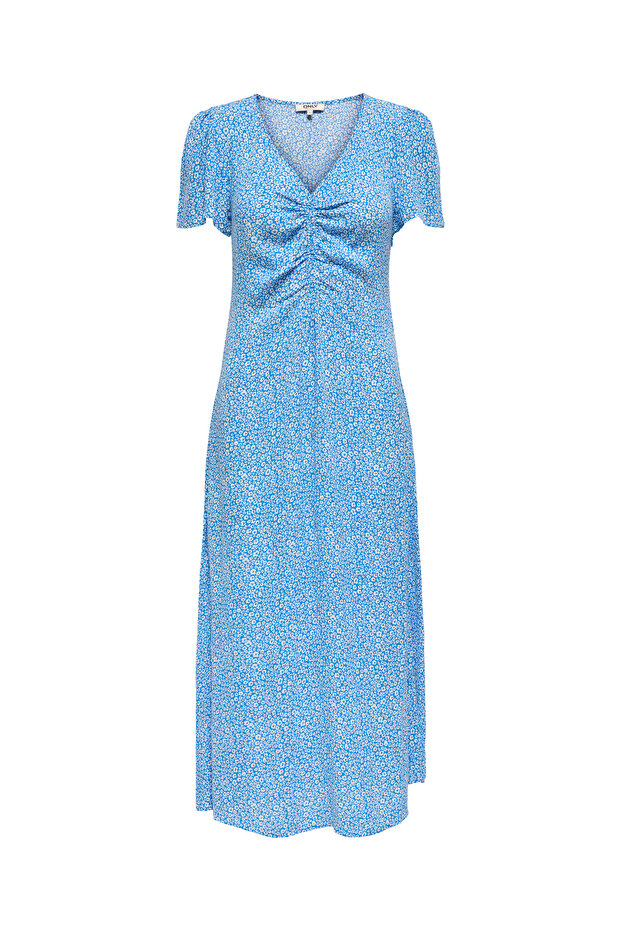 Onlancona Ss V-Neck Dress Moch Wvn