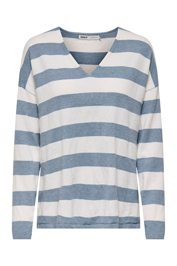 Onlchiantı life ls v-neck knit moch