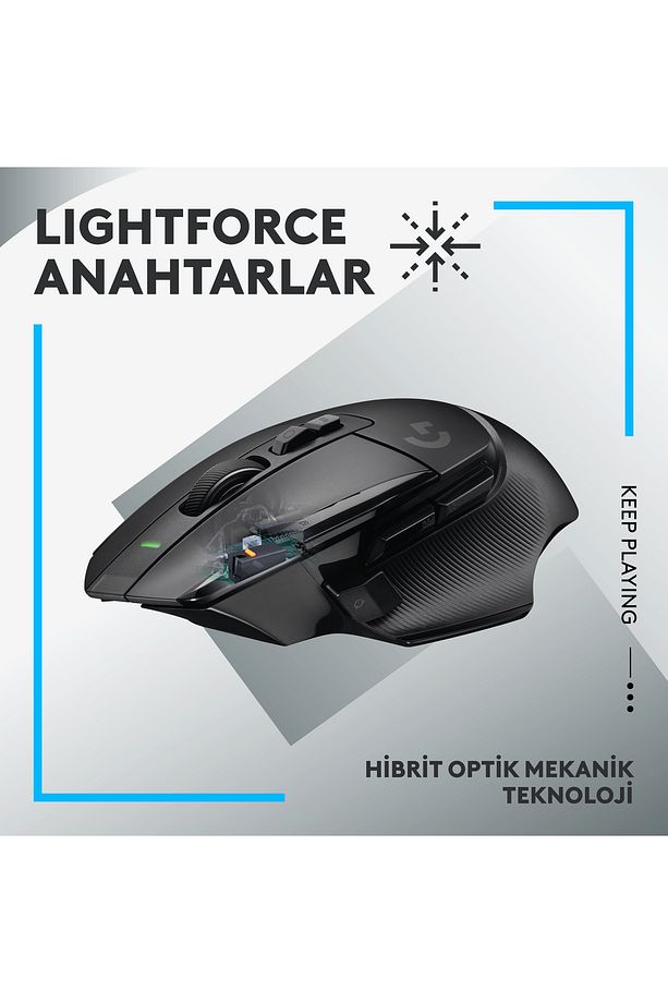 G G502 X Lightspeed Siyah Oyuncu Mouse - 3