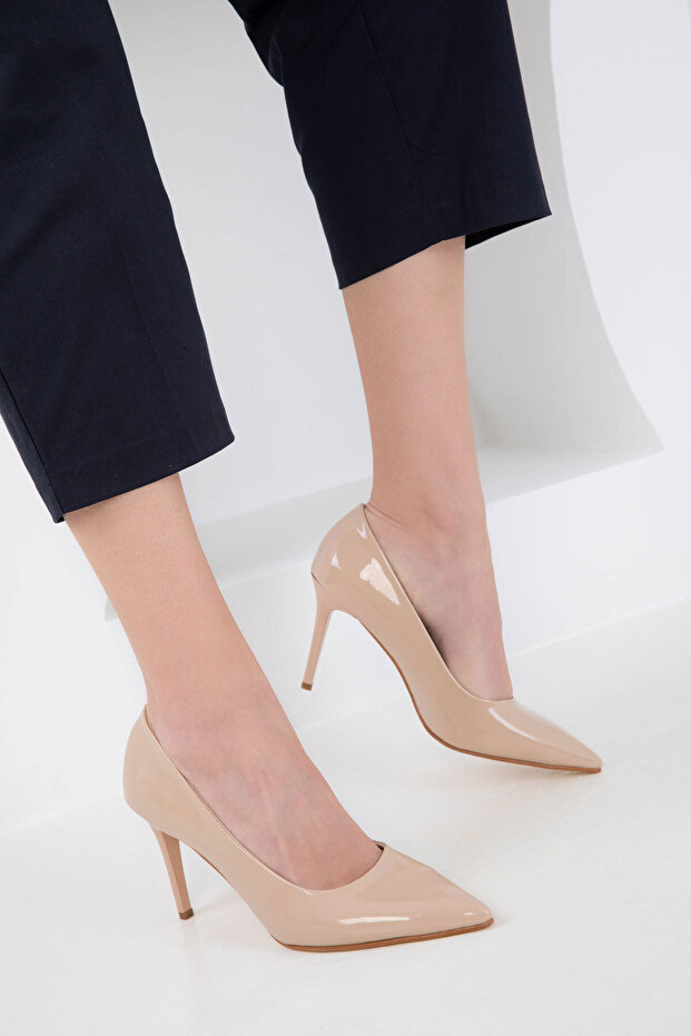 20479 حذاء نسائي بكعب كلاسيكي مصنوع من الجلد اللامع - 5