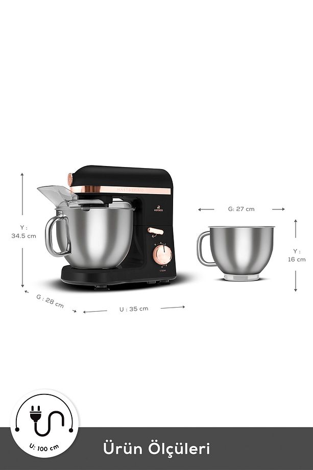 Mastermaid Chef Pro Çift Kollu Stand Mikser - 2