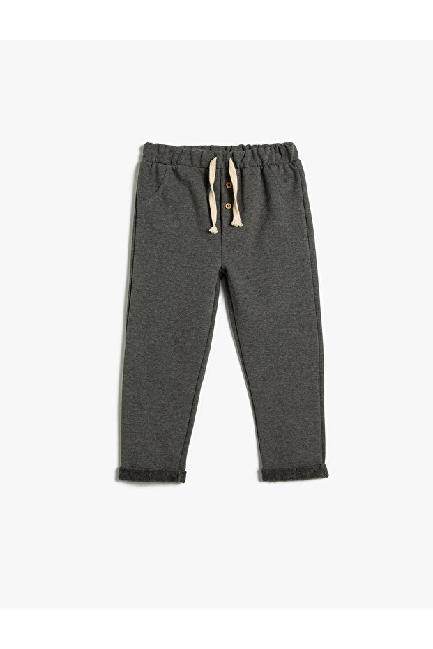 Sweatpants Tie Waist Cotton