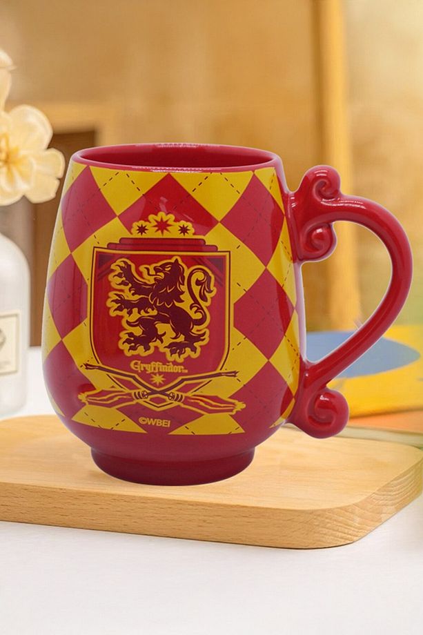 Harry Potter Lisanslı Seramik Kupa ve Bardak Altlığı Seti - Gryffindor - 1