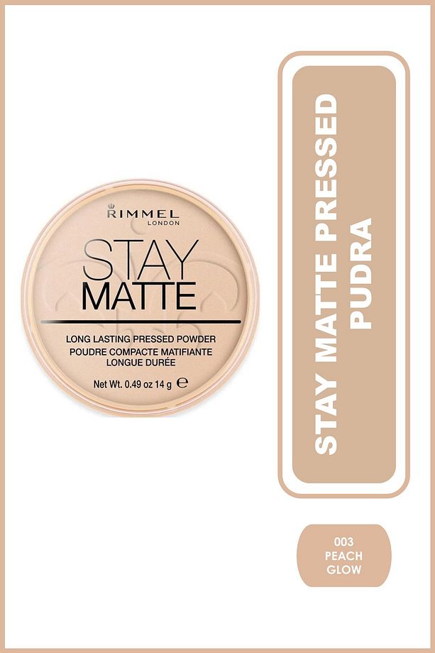 Pudra - Stay Matte Pressed Powder 003 Peach Glow 14 g 3607345064529 - 1