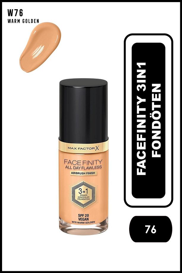 Fondoten Facefinity All Day Flawless 76 Warm Golden - 1