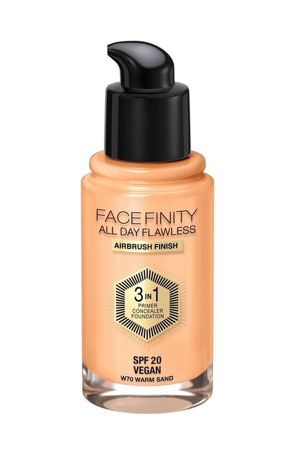 Fondöten - Facefinity All Day Flawless Foundation 70 Warm Sand - 3