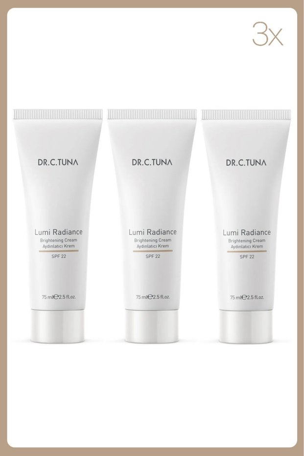Dr. C. Tuna Lumi Skin Brightening Cream 75ml 3 Pieces