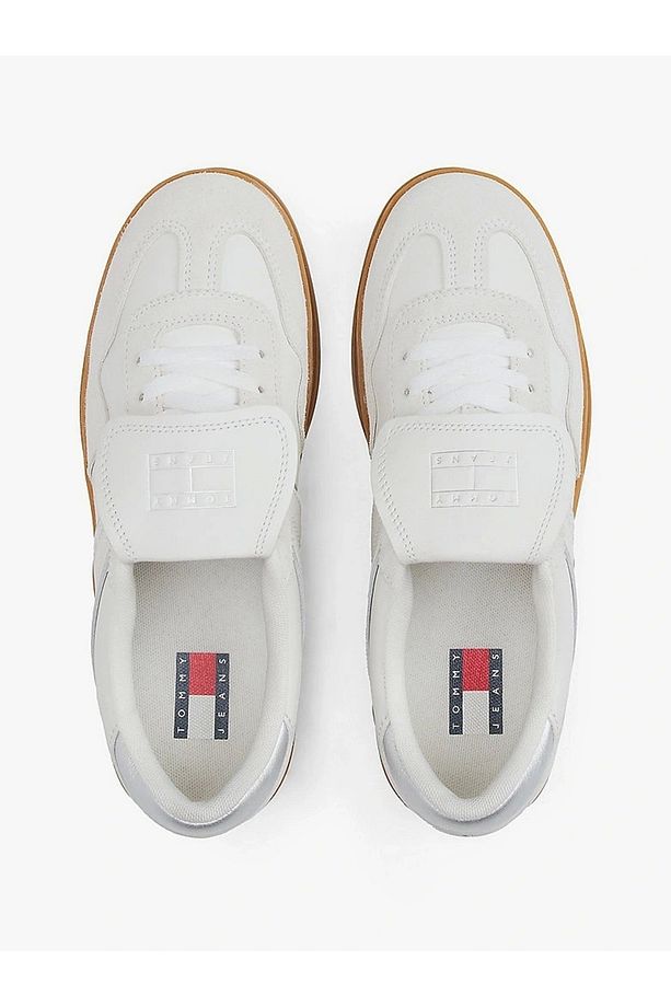 Kadın Süet Kumaş Rahat Taban Marka Logolu Bağcıklı Gri Sneaker EN0EN02715-0I0 - 3