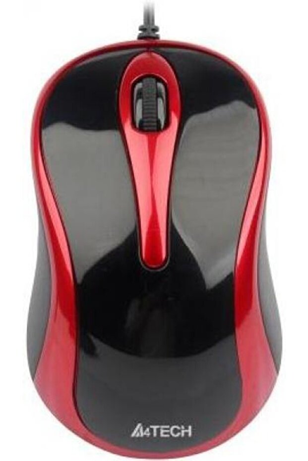 Mouse A4Tech Optic N-350 (Negru-rosu) - 1