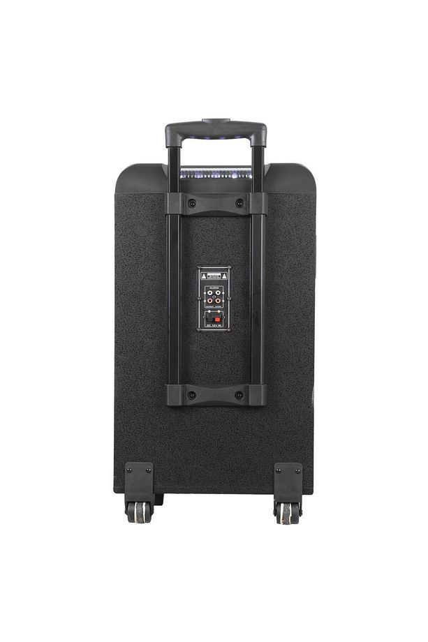 MD-90BT Bykalite Boomer 80W 2 Adet UHF Mikrofonlu USB+TF+AUX+ Bluetooth Destekli Siyah Profes - 5