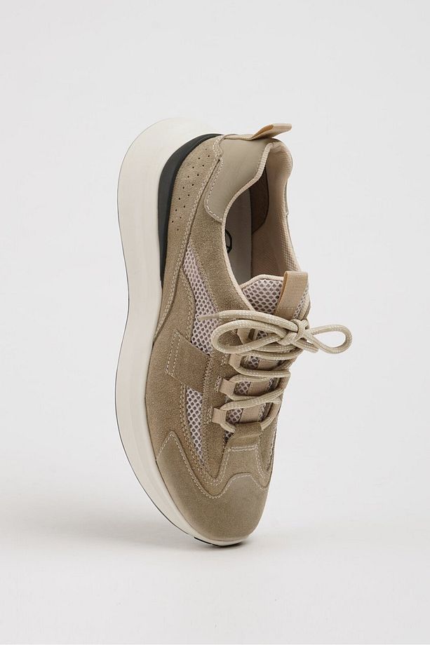 Harper Model Kombinasyonlu Deri İthal Taban Sneaker Ayakkabı - 6