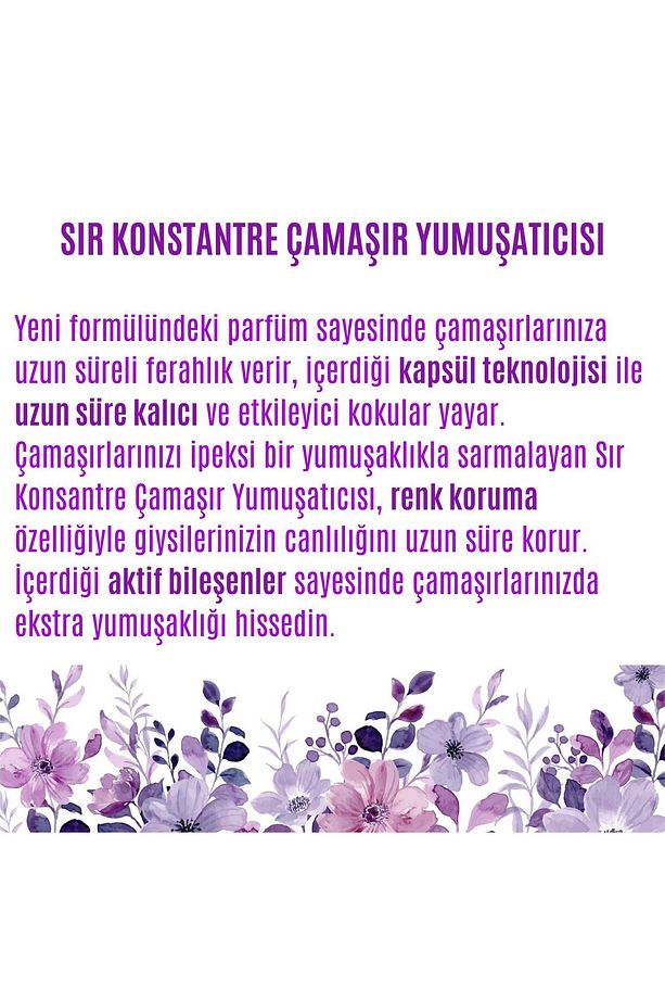 Konsantre Çamaşır Yumuşatıcısı Lavanta & Manolya 1440 ml 60 Yıkama 2 Adet - 5