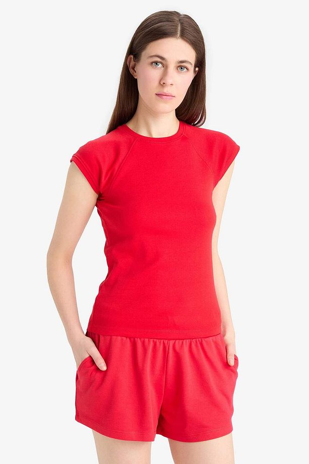 Regular Fit Beli Bağcıklı Normal Bel Düz Paça Şort C7600AX25SM - 5