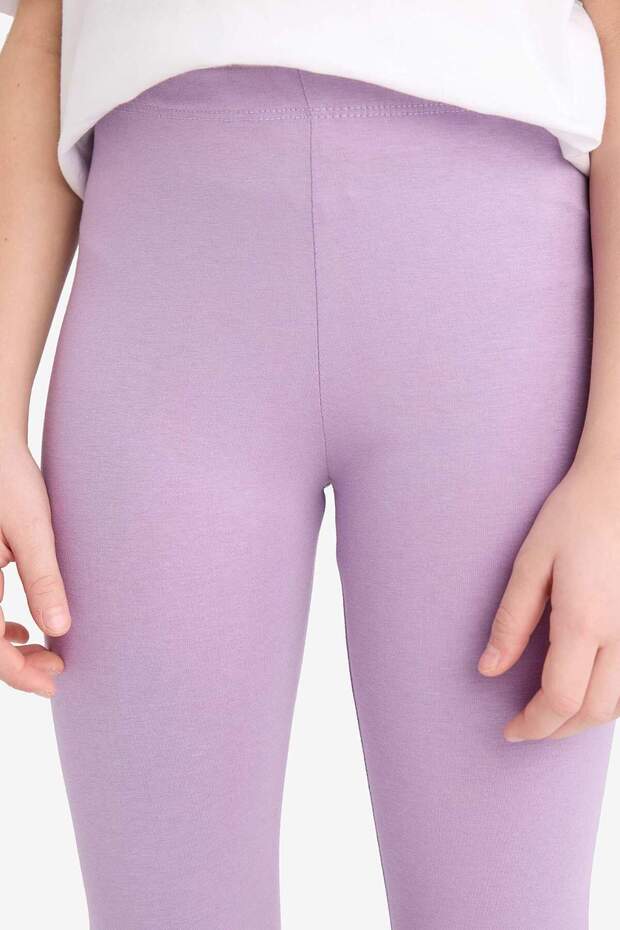 Kız Çocuk Midi Basic Düz Tayt B5656A824SM - 5