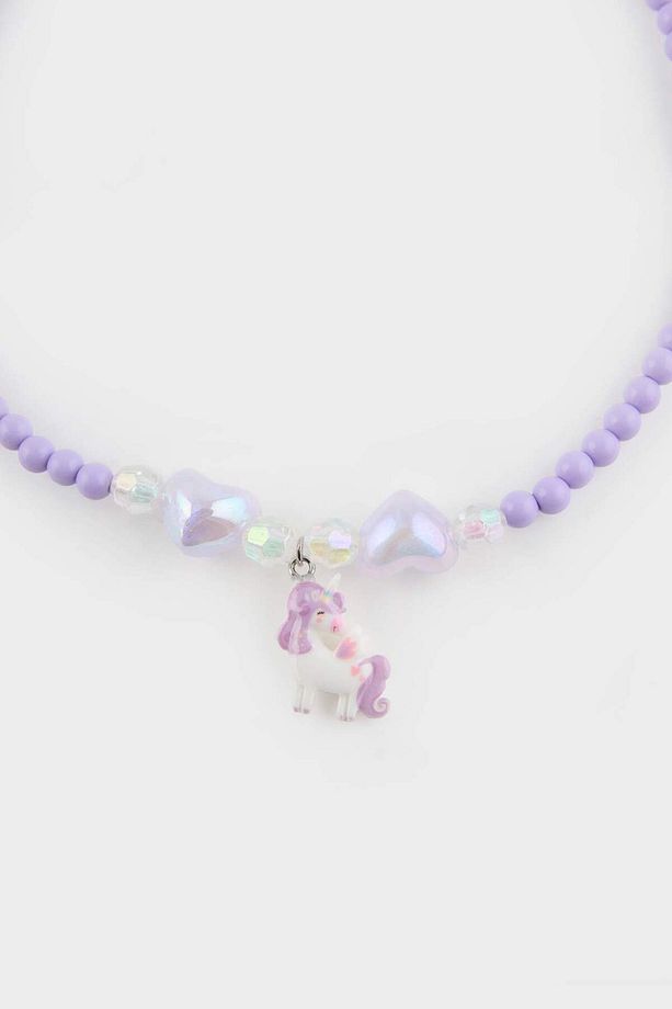 Kız Çocuk 2'li Renkli Unicornlu Kolye E8091a8ns - 3